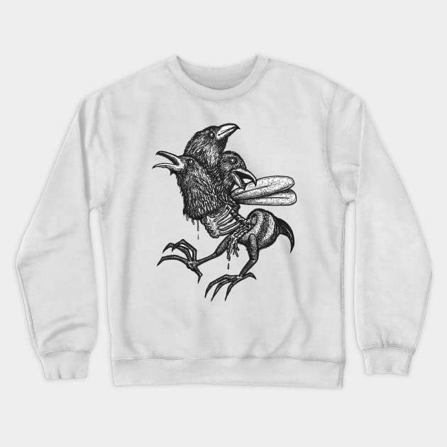 Zombie crow Crewneck Sweatshirt by Chitraah